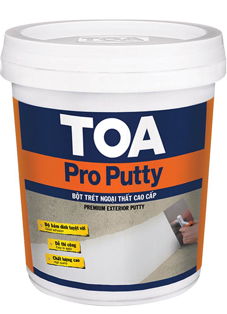 Bột trét nội ngoại thất Toa Pro Putty