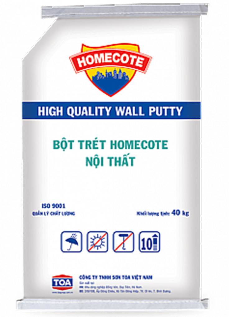 Bột trét nội thất Toa Homecote