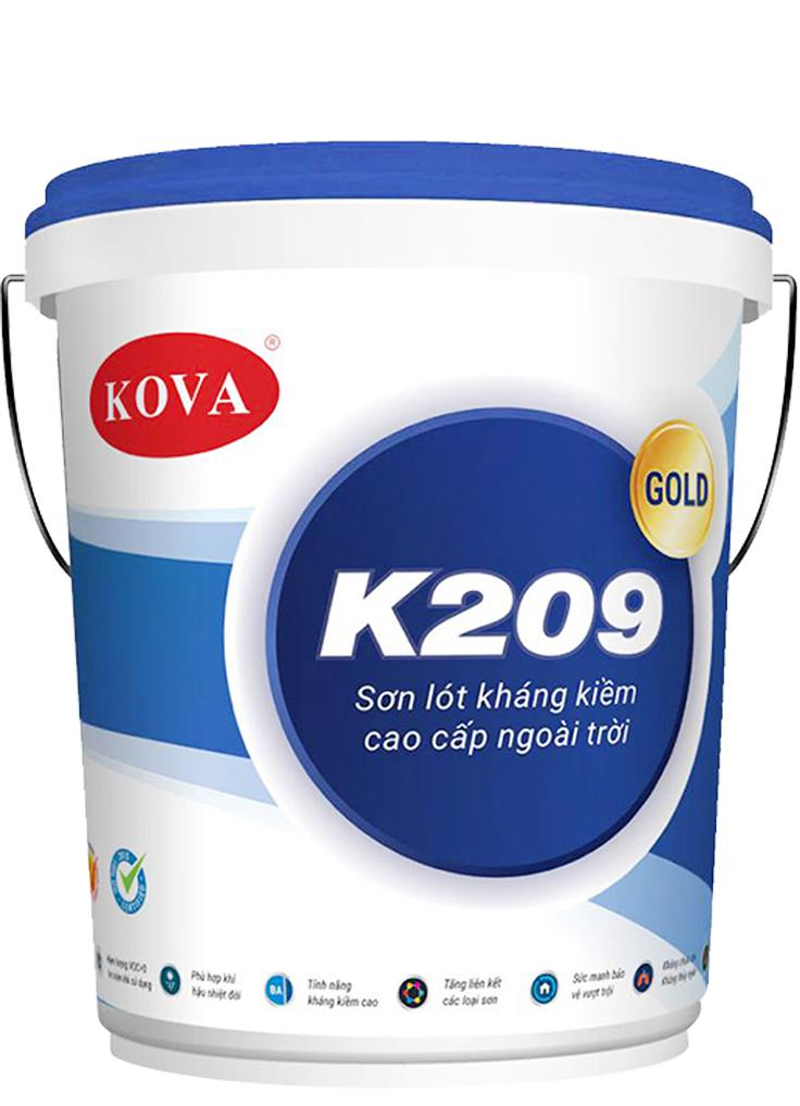 Sơn lót kháng kiềm ngoại thất Kova K209 Sơn lót kháng kiềm ngoại thất Kova K209